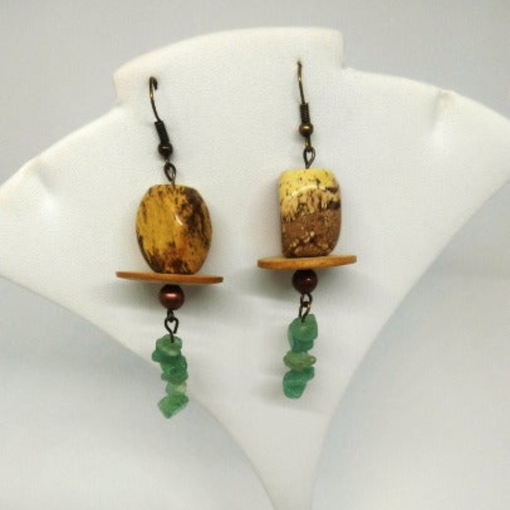 Multi Gemstone Amazonite Earrings